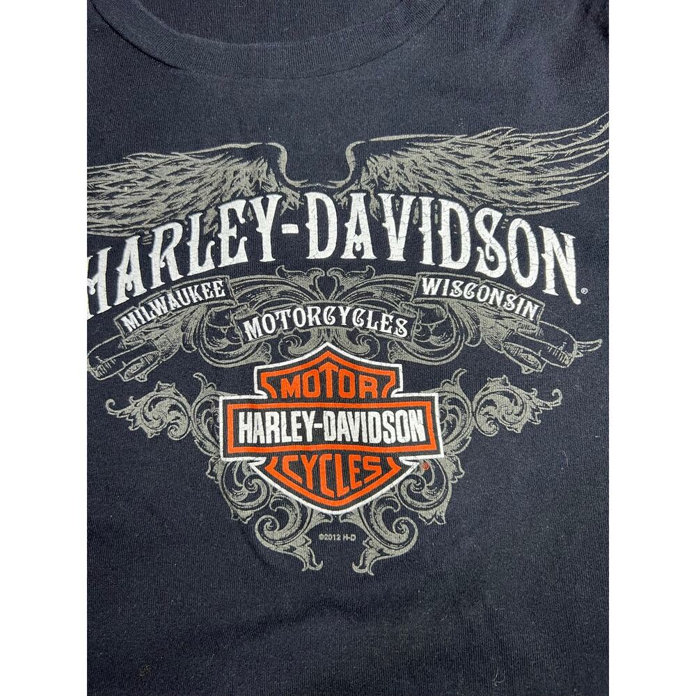 Harley-Davidson Y2K long sleeve graphic motorcycle biker t-shirt women's sz XL - Picture 5 of 8